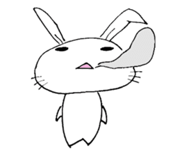 cute pop rabbit sticker #10662273