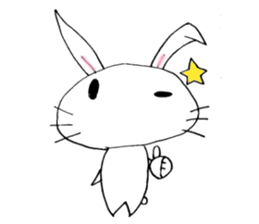 cute pop rabbit sticker #10662274