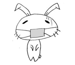 cute pop rabbit sticker #10662275