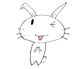 cute pop rabbit sticker #10662276