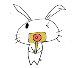 cute pop rabbit sticker #10662278