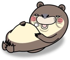 The small otter 2 sticker #10662476
