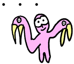 Only one monster in the world sticker #10663393