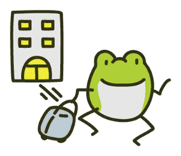 Keko the frog "frog's travel" sticker #10663931