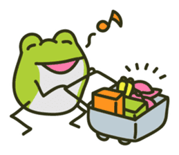 Keko the frog "frog's travel" sticker #10663946