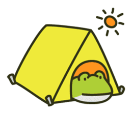 Keko the frog "frog's travel" sticker #10663949
