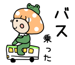 Mushroom cut of girl sticker #10664223