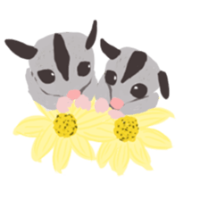 Honwaka Sugar glider of Momo-chan sticker #10664329
