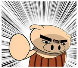 Bellyband pig2 sticker #10664534