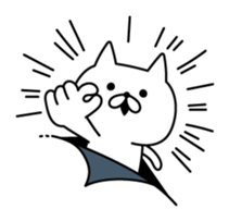 Cat coming out from the wallpaper sticker #10664686