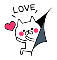 Cat coming out from the wallpaper sticker #10664689