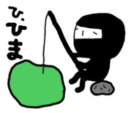 the black ninja who rears children sticker #10664854