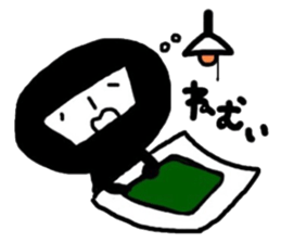 the black ninja who rears children sticker #10664863