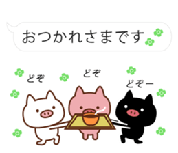 3 pigs and balloons 2 sticker #10665293