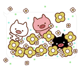 3 pigs and balloons 2 sticker #10665303