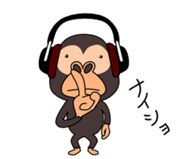 Headphone animals sticker #10665650