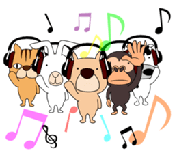 Headphone animals sticker #10665664