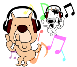 Headphone animals sticker #10665670