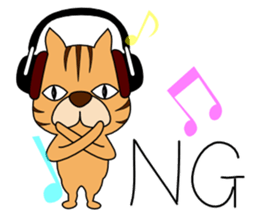 Headphone animals sticker #10665674