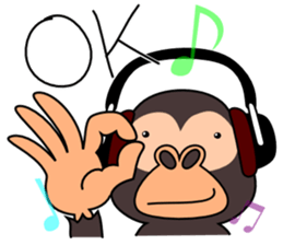 Headphone animals sticker #10665676