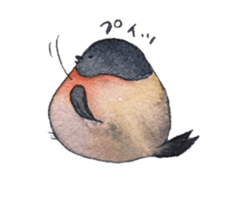 Play of funny birds sticker #10666454