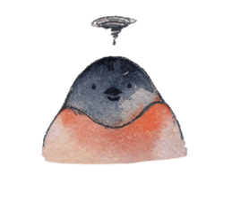 Play of funny birds sticker #10666456