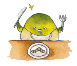 Play of funny birds sticker #10666460