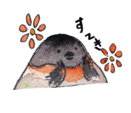 Play of funny birds sticker #10666461