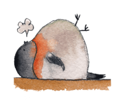 Play of funny birds sticker #10666465