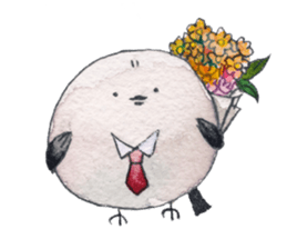 Play of funny birds sticker #10666469