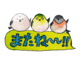 Play of funny birds sticker #10666472