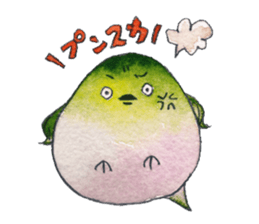 Play of funny birds sticker #10666473