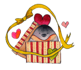 Play of funny birds sticker #10666474