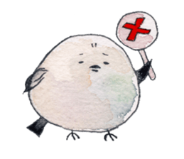 Play of funny birds sticker #10666475