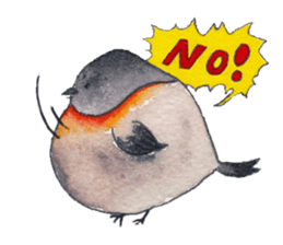 Play of funny birds sticker #10666481