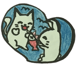 CaCa: Cats & Bunny LoveLove sticker #10667008