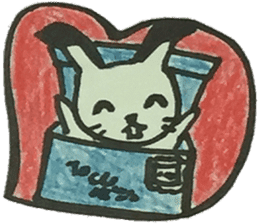 CaCa: Cats & Bunny LoveLove sticker #10667009