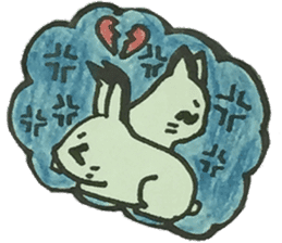 CaCa: Cats & Bunny LoveLove sticker #10667019