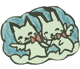 CaCa: Cats & Bunny LoveLove sticker #10667027