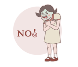 Seafood girl daily life sticker #10667865