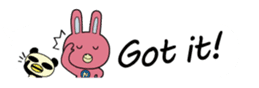 NOVA Usagi 2 (English speech bubbles) sticker #10667907