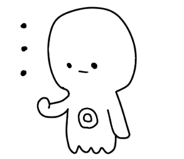 Octopus six -legged from Taiga sticker #10667976