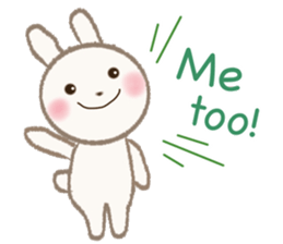 little white rabbit sticker #10668409