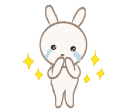 little white rabbit sticker #10668410
