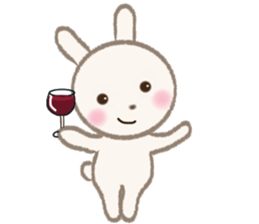 little white rabbit sticker #10668412