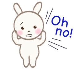 little white rabbit sticker #10668414