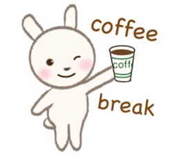 little white rabbit sticker #10668417