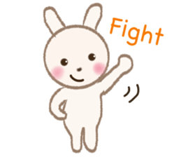little white rabbit sticker #10668418