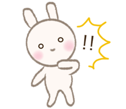little white rabbit sticker #10668421