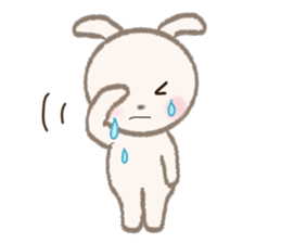 little white rabbit sticker #10668422